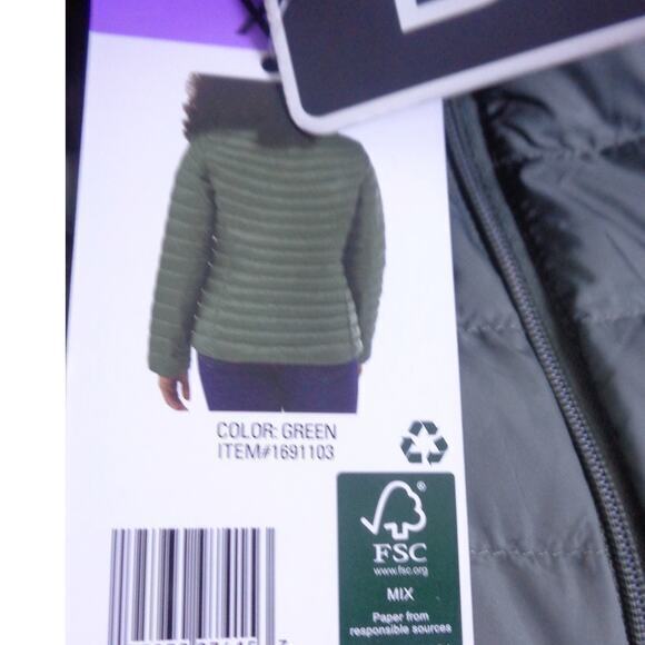 32 Degrees Ultra Light Down Puffer Jacket‎ Green Womens Size XS - Picture 6 of 6